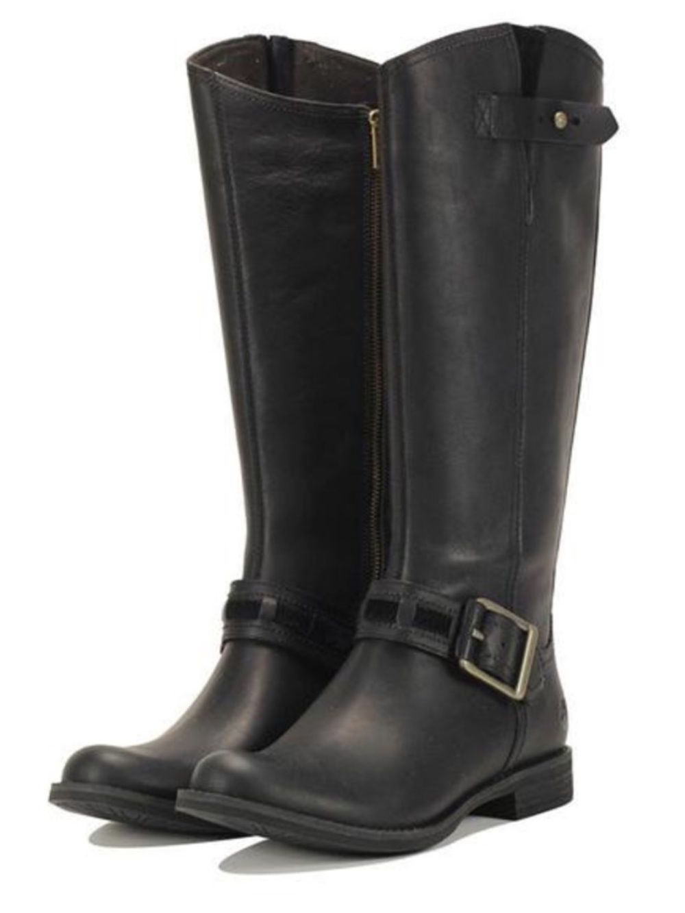 Timberland Savin Hill Black Leather Tall Riding Boots Size 8.5